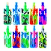 Silicone Nectar Collector kits with 14mm joint Ti Nail Smoking Pipe Straw oil rigs glass bongs water Pipe smoke accessories dab rig