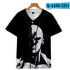 Custom Man Baseball Jersey Knappar Homme T-shirts 3D Printed Shirt Streetwear Tees T Shirts Hip Hop Kläder Fram och bak Skriv ut Bra 080