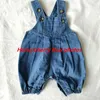 Summer Baby Romper Children Soft Strap Solto Denim Calças Escaladas Nascido Roupas 210515