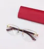 topkwaliteit 0288 damesbrilmontuur heldere lens mannen zonnebril mode-stijl beschermt de ogen UV400 met etui