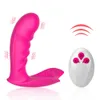 Massageföremål bärbar fjäril Dildo Vibrator Wireless Remote Control G Spot Clitoris Stimulator Vagina Massager Sexiga leksaker för W293V