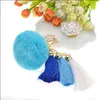 Porte-clés bijoux en peluche boule porte-clés pompon pendentif fille dame mignon enfant mode accessoires livraison directe 2021 Koqrx