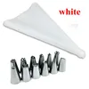 14 st / set Silicone Icing Piping Cream Pastry Bag med 12st Rostfritt Stål Nozzle Pastry Tips Converter DIY Cake dekorera