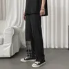 Men's Ing Formal Casual Office Trousers Business Design Wide Leg Cotton Social Black Color Suits Pants 210524