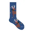 10 Stil Noel Ağacı Kar Elk Hediye Pamuk Çorap Sonbahar Kış Noel Çorap Erkekler Komik Yeni Yıl Noel Baba Süslemeleri T2I53065