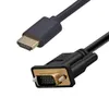 1.8M DisplayPortport к VGA Converter кабели адаптер DP мужской кабель 1080P разъем порта дисплея для проекторов MQ для MacBook HDTVProject