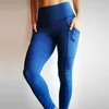 Chrlisure Push Up Fitness Leggings Mulheres Cintura Alta Workout Degelagem Com Bolsos Patchwork Leggins Calças roupas 210925