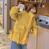 Jocoo Jolee Winter Women Cute Adjustable waist Parka Women Thick Warm Coat Korean Harajuku Stand Collar Jackets Plus Size 2XL 210518