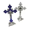 Plum Metal Cross Jesus Christus-Statue-Kirche-Ikone-Symbol-Ornamenti-Forniture Religiose pro Casa