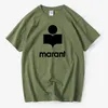 Marant Shirt Designer Shirt Marant Men's T-shirts Summer Marant T-shirt Men Women Oversized Cotton Harajuku T Shirt O-neck Male Causal Tshirts Fashion Brand 6122