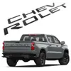 ABS Inserts Sticker Fit för 2019-2021 År Chevrolet Silverado 3D-dekaler Letters Badge Bakre bagageutrymme Emblem2603