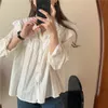 S-XL Oversize Mulheres Blusas Primavera Tops Femme Camisa Casual Manga Longa Algodão Meninas Blusa Plus Size Blusas Outono 210423