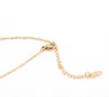 European and American Explosive Light Luxury Flower Ins Earrings Necklace 18K Gold Fashion Simple Wild Titanium Steel Earrings