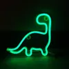 Nattljus Neon Dinosaur Led För Födelsedag Bröllopsfest Bedroom Vägg Hängande Barnrum Hem Xmas Decor Lampor