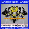 Fairings Kit For HONDA CBR 893RR 900RR 893 900 CC CBR900RR 89-93 Bodys 36No.6 CBR893RR Yellow black 89 90 91 92 93 CBR900 CBR893 RR 1989 1990 1991 1992 1993 OEM Bodywork