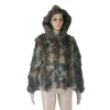creative personalized fur coat women's stage performance clothes warm imitation 211207