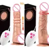 NXY Dildo Realistico Pene Falso Femminile con Telecomando, Giocattoli per Masturbazione, Dispositivo di Riscaldamento Vibratore Telescopico, Massaggiatore Grande, 18 Adulti1210