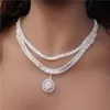 Ohrringe Halskette Luxus Braut Hochzeit Mode Kristall Schmuck Accessoires Charm Damen Set Groß- und Einzelhandel