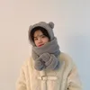 Scarves Jenny039s Same Bear Ear Autumn And Winter Protection Hat Scarf Imitation Cashmere Cold Proof Warm Keeping2990688