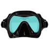 Dykmasker speglade härdade glaslinser scuba mask med antifog264p