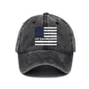 U.S.A Party Hats Let's go Brandon wash print baseball cap grey dad cap T2I53011