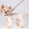 5スタイル調節可能なPUレザーペットカラーファッション文字プリント猫犬のネックレスのための古い花のleashes耐久の首の装飾アクセサリーペットの供給