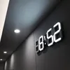 Nordic Digital Réveilles Horloges murales Horloges suspendues Montre Snooze Table Horloges Calendrier Thermomètre Thermomètre électronique Horloge numérique avec boîte