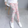 Girls Leggings for Kids Rainbow Print Casual Floral Pencil Pants Cute Toddler Skinny Teenage Child 2 To 9 Years 20220304 Q2