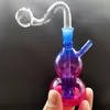 High Quality Glass Bong Hookah Bubbler Double Matrix Perc Glasses Ash Catcher With 10mm Male Oil Burner Clear Hose Water Pipes