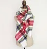 wholesale hiver mode 100% acrylique écharpe unisexe 180x65cm foulards double face vérifier châle châles à carreaux expédition express
