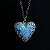 Glow in the Dark Hollow Heart Glowing Hanger Ketting Lichtgevende Gem Stone Collier Sieraden voor Vrouwen Gift