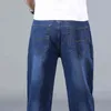 SHAN BAO cotone elasticizzato da uomo dritto allentato estate jeans sottili primavera classico marchio casual jeans leggeri blu 211124