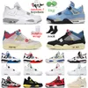 Guava Ice 4 hommes Chaussures de basketball 4S Université Bleu Black Cat Fire Fire rouge Cactus Cactus Jack Mens Femme Femme Sports Sneakers