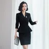 أزياء المرأة الأعمال السراويل الرسمية البدلة الخريف ضئيلة طويلة الأكمام السترة والسراويل مكتب السيدات مزاجه العمل ارتداء 210604