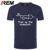 REM Sommar rolig att vara eller inte elektrisk ingenjör T-shirt bomull Kortärmad T-shirt 210629