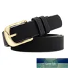 Women Gold Belt New Metal Buckle Belts for Women Pu Pin Buckle Waistband Female Jeans Black White Camel Designer