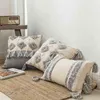 Taie d'oreiller décorative 45 * 45 toile de coton nordique Maroc tufté gland canapé siège voiture lit coussin couverture maison art automne décor 210401