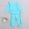 Clothing Sets Baby Girl Autumn Suit Flannel Comfortable High-Quality Casual Long-Sleeved Ruffled Pullover And Pants 2-Piece Set
