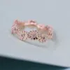 CodeMonkey 2020 Spring Daisy Rose Golden Ring For Women 100% Real Sterling Silver Flower Rings Lucky Jewelry CMR094