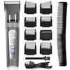 Barber Hair Clipper Recarregável Barba De Barba Trimmer Elétrica Shavers para Homens Kit De Cabelo De Cabelo De Barbear Máquina De Barba Barba P0817