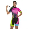 Racing Sets Zomer Korte mouwen Jumpsuit Fiets Racefiets Mountain Iron Drie Vrouwelijke Ademende Dameskleding2526976