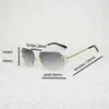 2024 Męskie luksusowe designerskie okulary przeciwsłoneczne Kobiety Vintage soczewki Metal Farme Men Men Rimless Wire Square Gafas Women Outdoor Club Akcesoria Oculos Shades