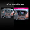 Android 10.0 Player GPS Navegação 9 "Rádio Estéreo DVD DVD para 2013-2016 Hyundai I10 Movimentação à esquerda com RAM 2GB ROM 32GB IPS