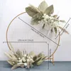 Custom Corner Flower Runner Natural Dried Plants Pampas Grass Wedding Arch Decor Flower Arrangement Wall Event Layout Flower Row 2360L