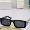 Mens or womens PR 06YS New fashion shopping square sunglasses dark black wind design personality trend mirror legs with golden let4761274