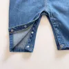 ragazzo e ragazza baby denim zaino pantaloni pagliaccetto vestiti tuta 210515