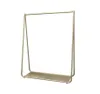 Clothing store bag rack display frame Commercial Furniture floor type iron cloth stand gold women's children's clothes show shelf