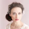 Bling White Diamond Hoop Headband Rhinestone Crystals Birdcage Veil Wedding Combs Hair Jewelry Accesories Gift