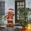 Holiday party decorations 5Ft Christmas Inflatable Santa Gingerbread Snow Man Keep Candy Stick Decor For Indoor Outdoor Diy Decora6044981