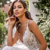 Robe de mariée longue Boho ALine, dos nu, fleurs 3D, bretelles Spaghetti, longueur au sol, robes de princesse 9716412